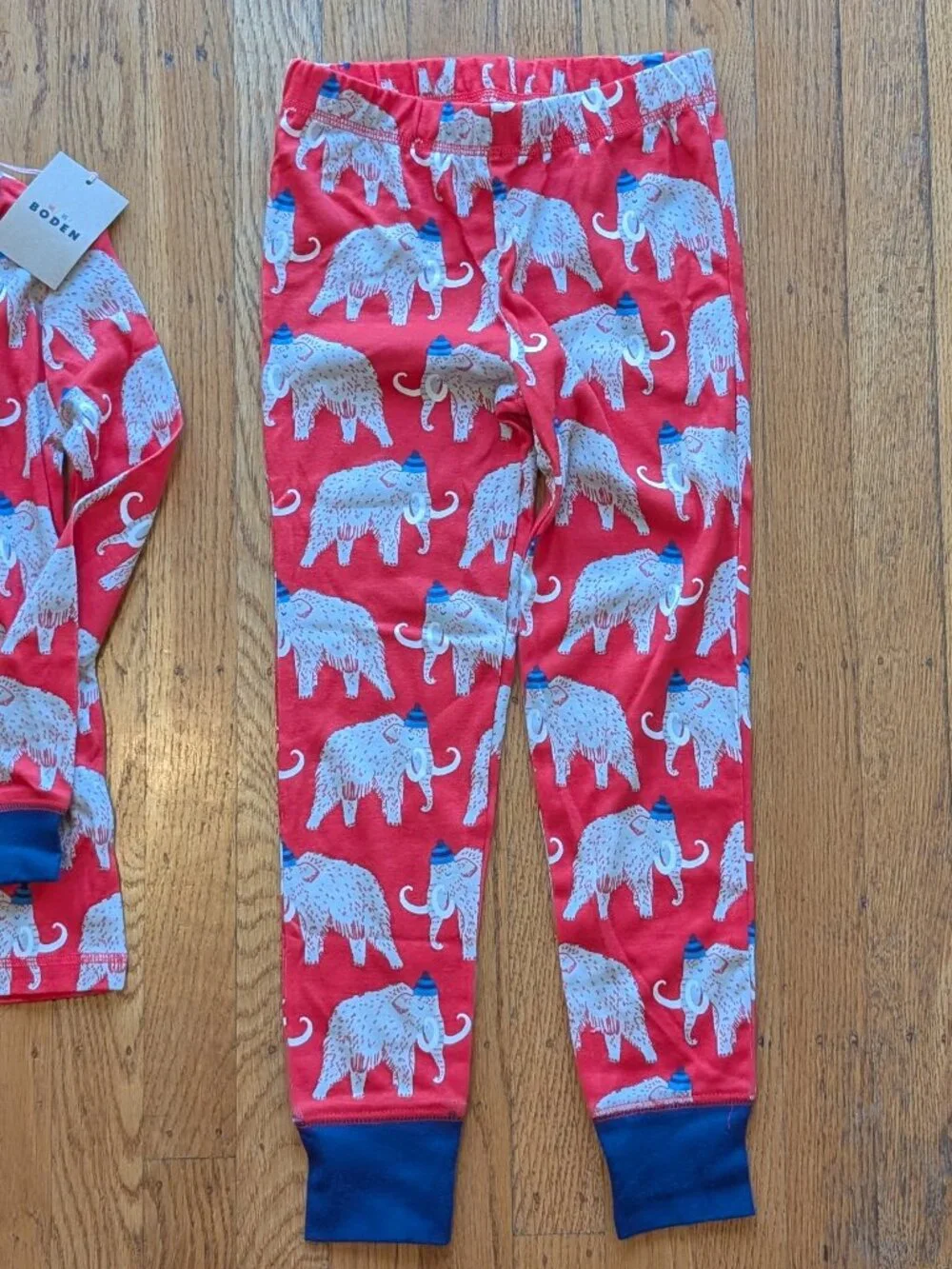 Mini Boden Woolly Mammoth Pajama Set